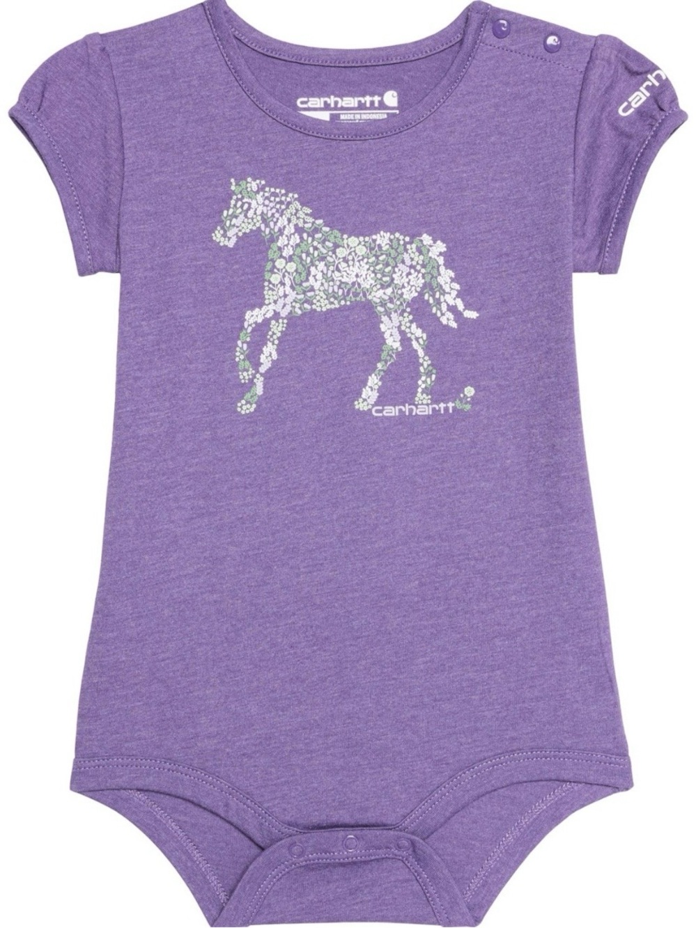 Carhartt Short Sleeve Floral Horse Bodysuit
